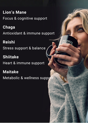 Organic Coffee + 2000mg Mushrooms